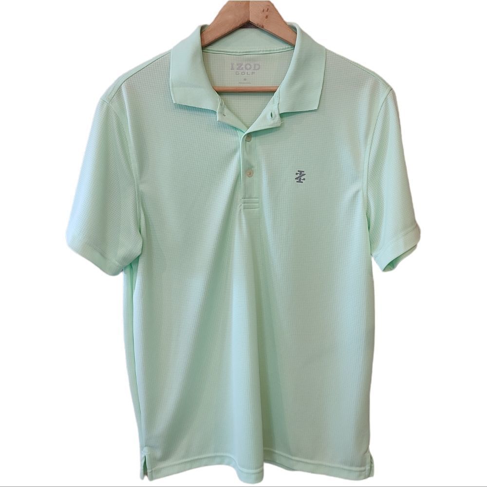 Excellent minty green men's Izod Golf shirt in size medium.
